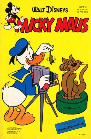 AP1513 Micky Maus 1962 Heft Nr.28  Zustand 2  ohne Sammelmarken