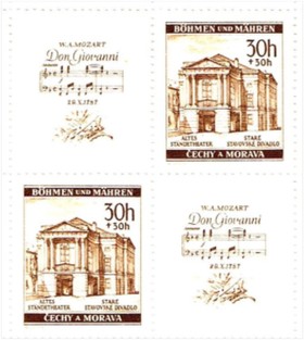 Artikelnr. AP530 Michelnr.79 - 82  Deutsches Reich  vom 26.Oktober 1941 Böhmen und Mähren