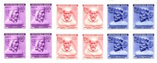 Artikelnr. AP529 Michelnr.114 - 116  Deutsches Reich  vom 29.Januar 1943 Böhmen und Mähren1