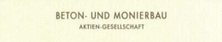 Beton- und Monierbau