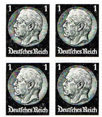 Artikelnr. AP522  Michelnr.512 Deutsches Reich 1933-1936 Hindenburg Medaillon