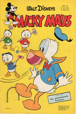 AP1613 Micky Maus 1962 Heft Nr.19 Zustand 1-  mit Sammelmarke