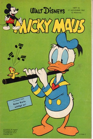 AP1626 Micky Maus 1962 Heft Nr.46 Zustand 1-  mit Sammelmarke