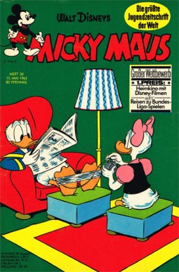AP1518 Micky Maus 1965 Heft Nr.20  Zustand 1-2  ohne Sammelmarke