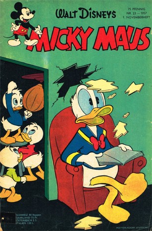 AP1509 Micky Maus 1957 Heft Nr.23  Zustand 3  ohne Sammelbilder