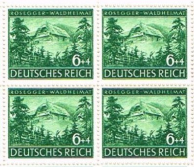 Artikelnr. AP526  Michelnr.855 Deutsches Reich 27.Julil 1943  100.Geburtstag Peter Rosegger