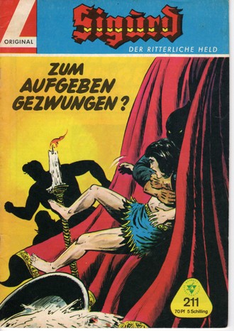 AP1683 Sigurd der ritterliche Held Nr.211  1966 Zustand 1-  Mit SAMMELMARKE