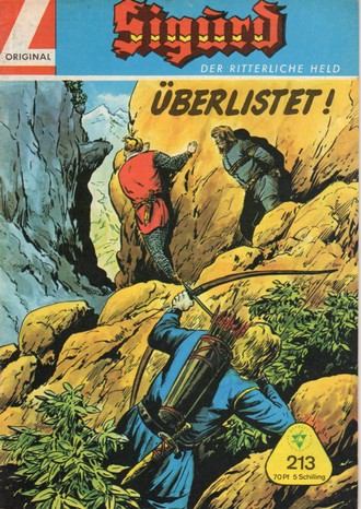 AP1684 Sigurd der ritterliche Held Nr.213  1966 Zustand 1-  Mit SAMMELMARKE
