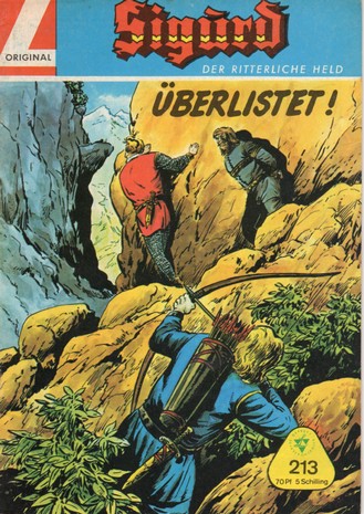 AP1684 Sigurd der ritterliche Held Nr.213  1966 Zustand 1-  Mit SAMMELMARKE