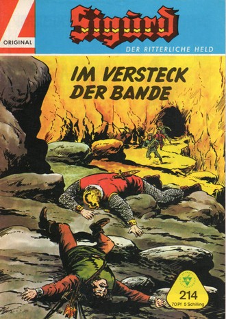 AP1685 Sigurd der ritterliche Held Nr.214  1966 Zustand 1-  Mit SAMMELMARKE