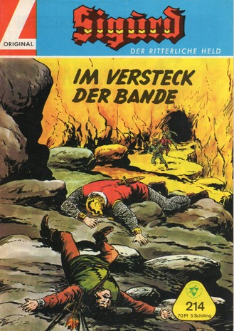 AP1685 Sigurd der ritterliche Held Nr.214  1966 Zustand 1-  Mit SAMMELMARKE